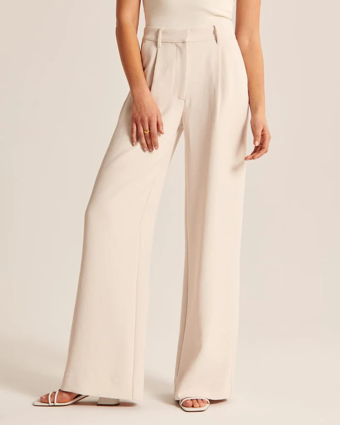 Elegante Weite Hosen mit Hoher Taille