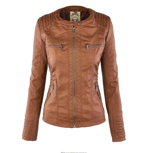 Elegante Lederjacke für Frauen