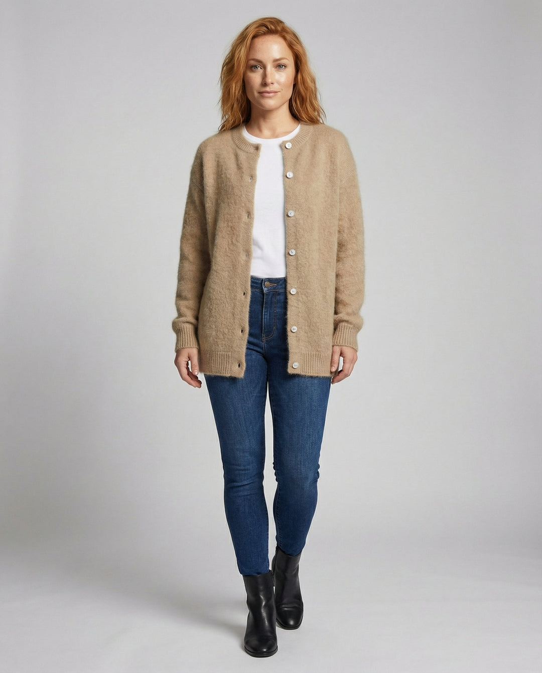 Elegante Feinstrickjacke Damen Komfort