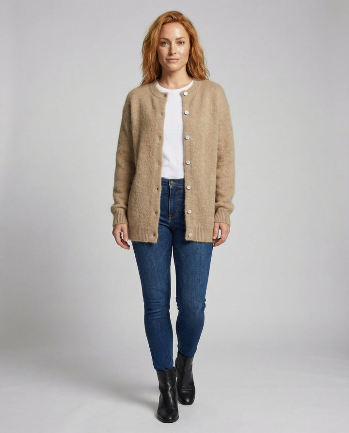 Elegante Feinstrickjacke Damen Komfort