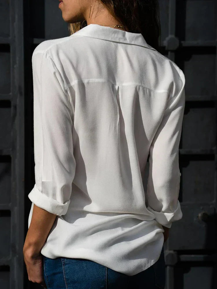 Klassische Bluse für Damen Zeitlos und Vielseitig für Jeden Anlass