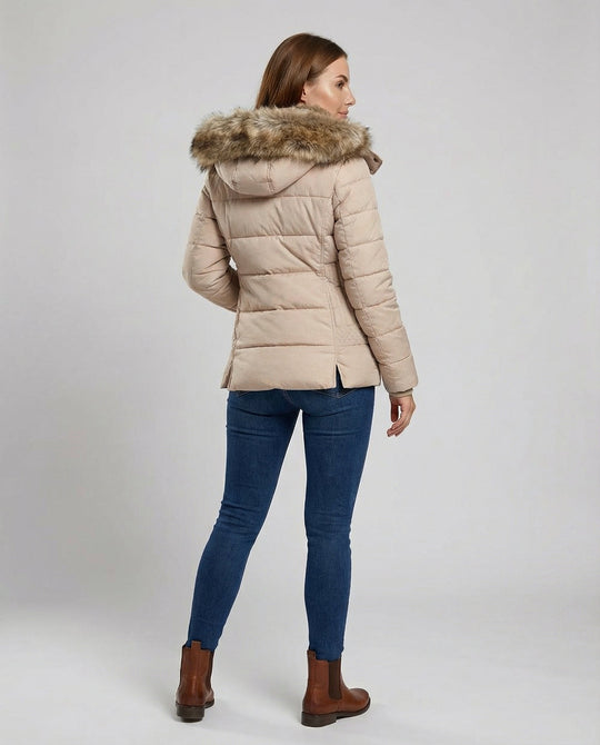 Warme Gefütterte Winterjacke Damen
