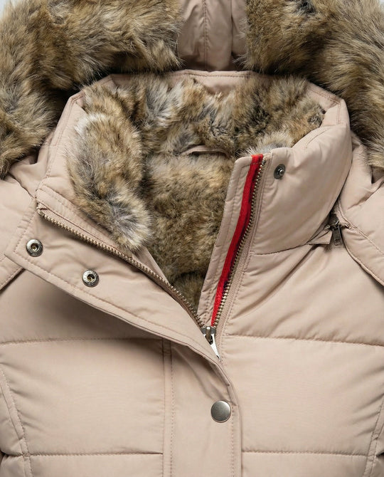 Warme Gefütterte Winterjacke Damen