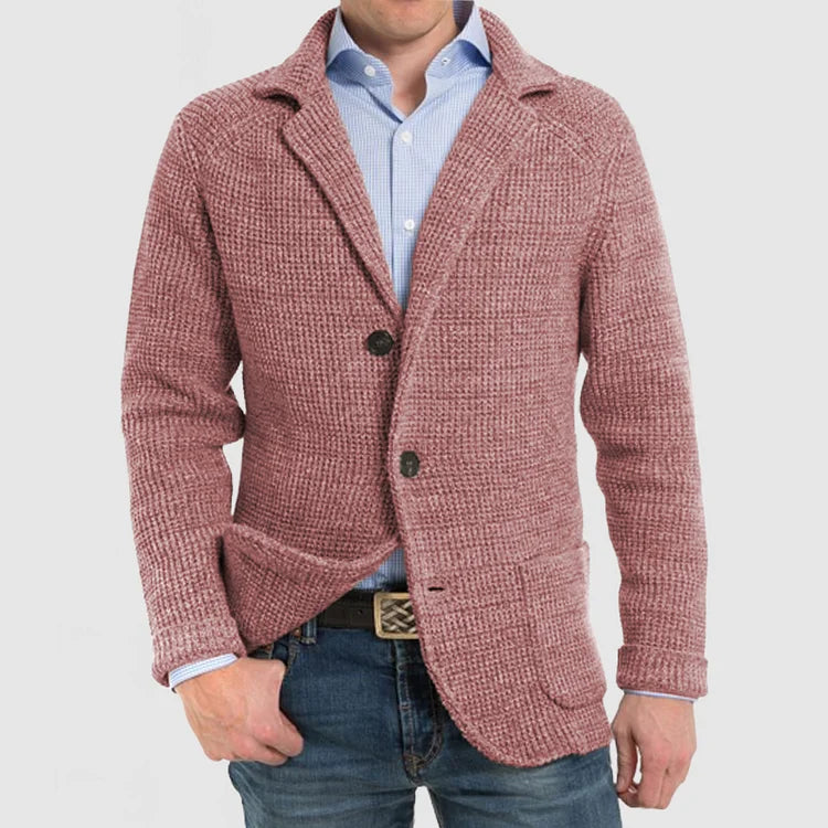Herren Strickblazer mit zwei Knöpfen - Arvani