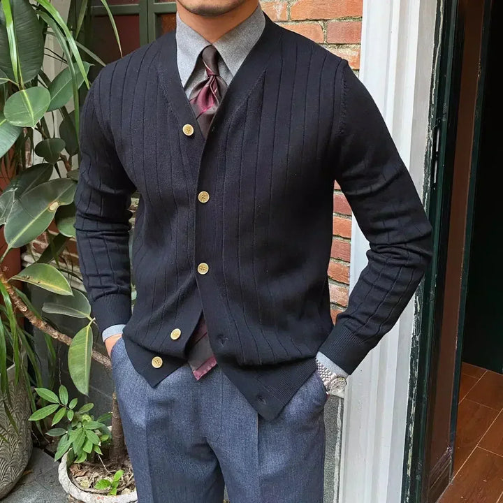 V-Ausschnitt Herren Strickjacke für Männer