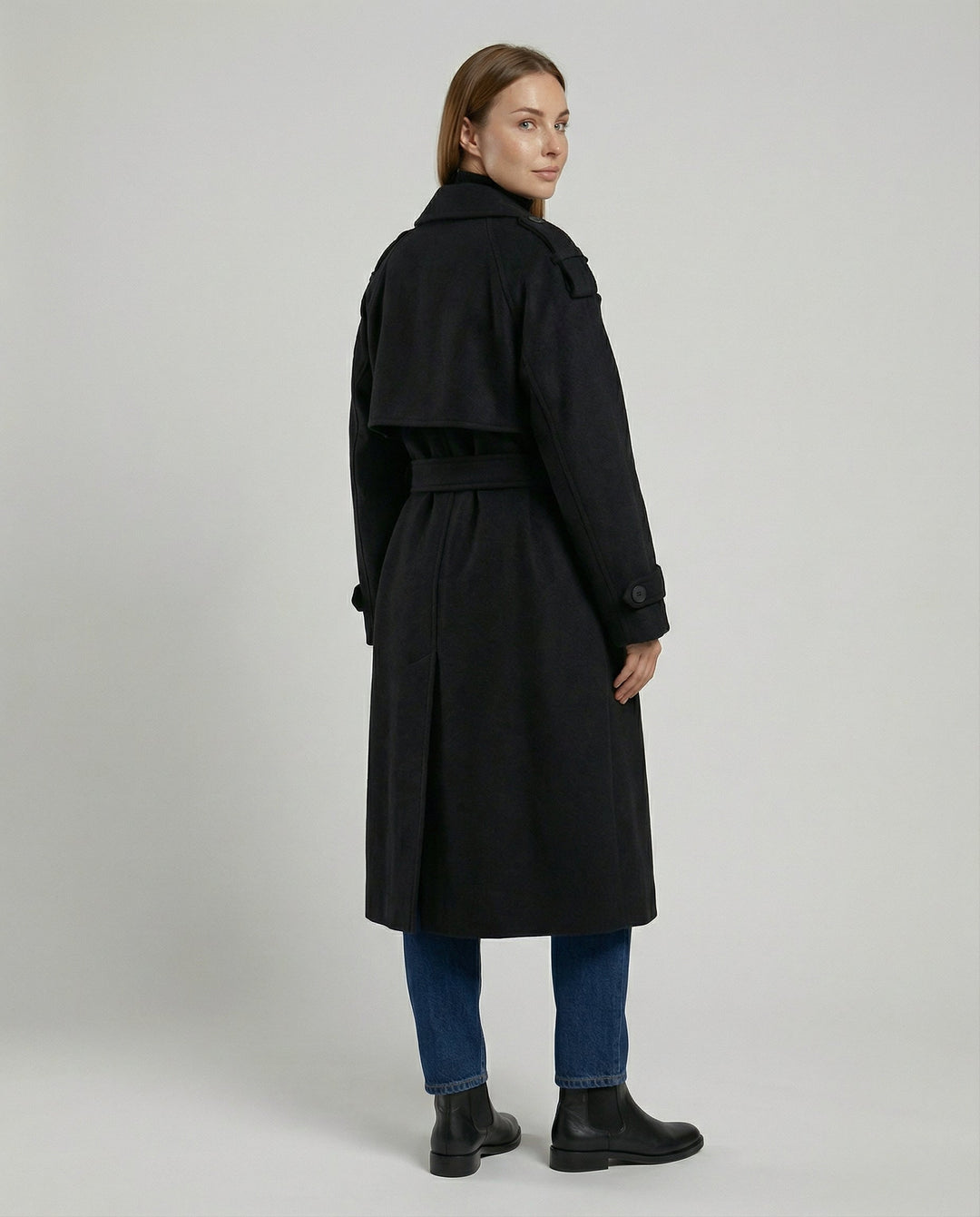 Oversized Woll Winterjacke