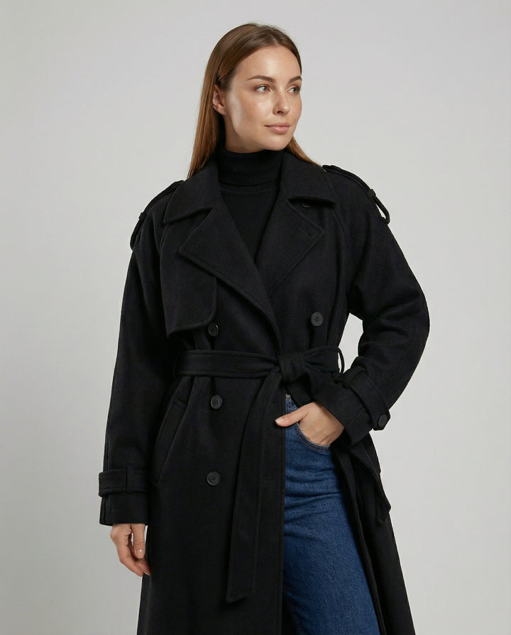 Oversized Woll Winterjacke