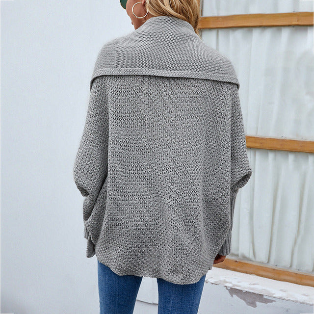 Einfarbige Elegante Strickjacke für Alltag