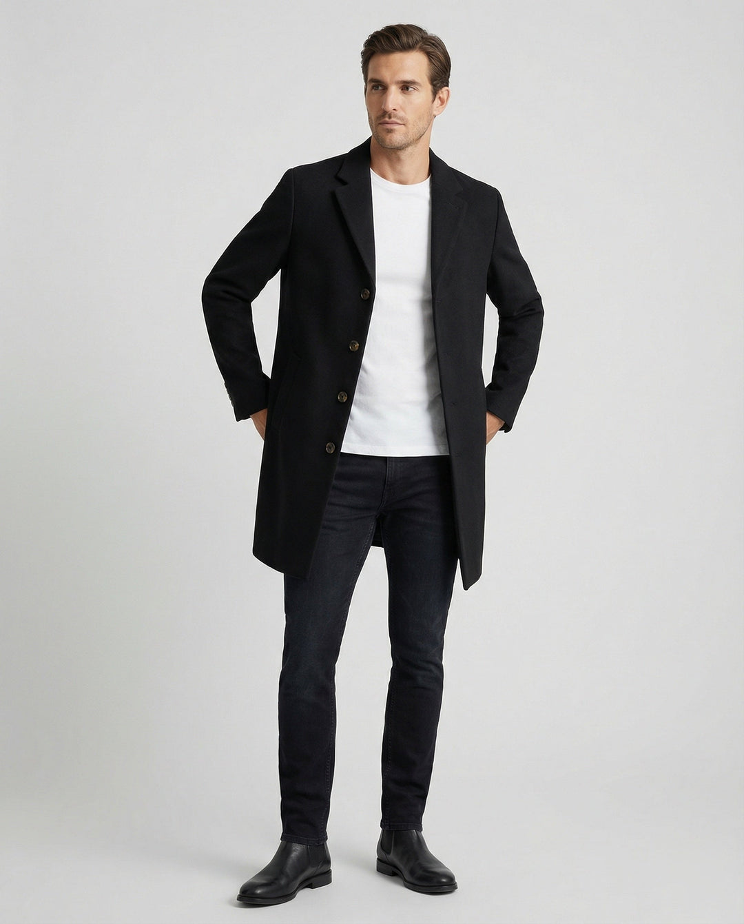 Leichter Herren Trenchcoat Khaki Japanischer Stil Sommerjacke Sonnenschutz Mantel - Vittorelli