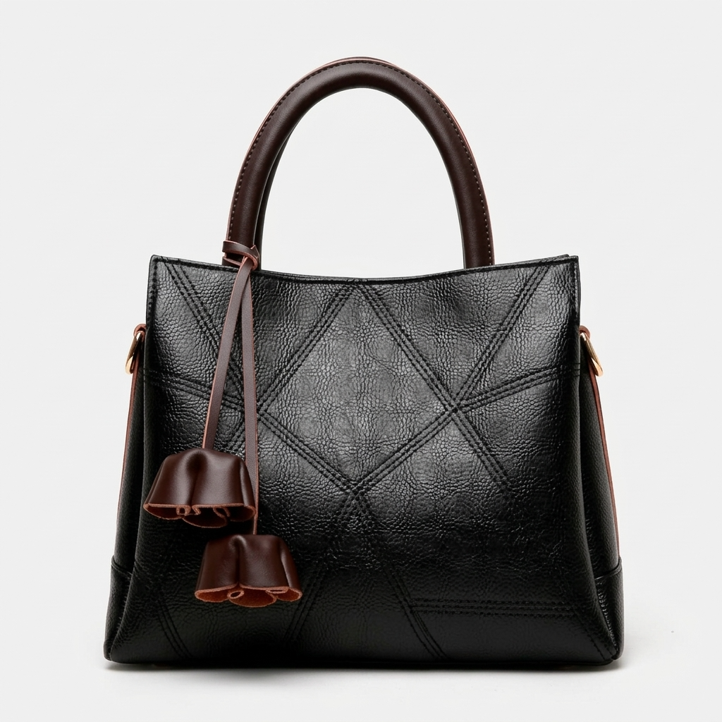 Nord Taschen | Strukturierte Top-Henkeltasche, Crossbody-Tragegurt