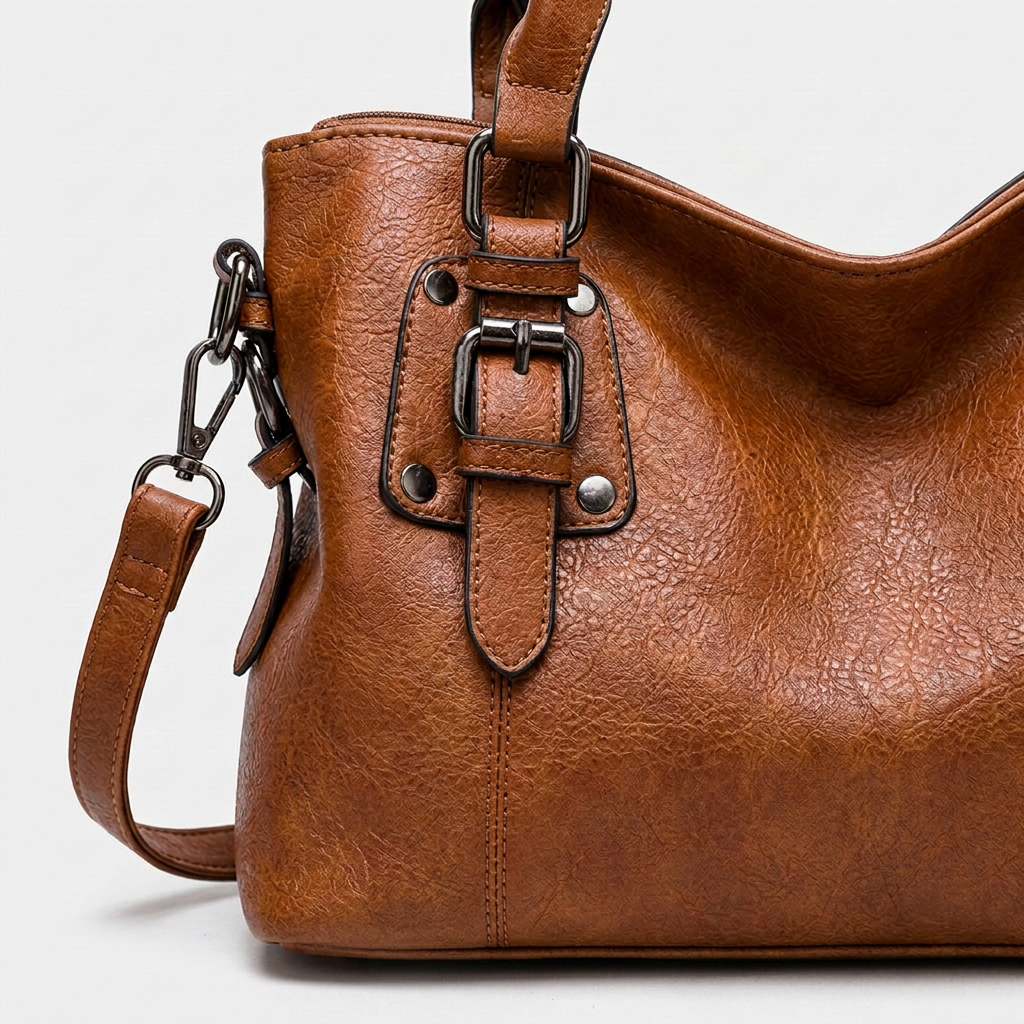 Nord Taschen | Vegane Leder Hobo-Tasche mit Umhängegurt