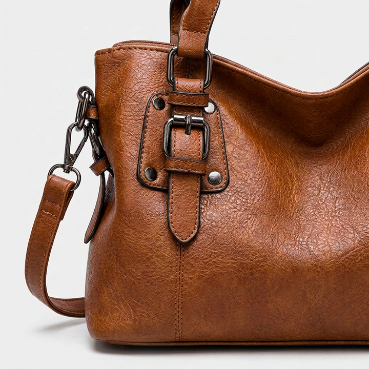 Nord Taschen | Vegane Leder Hobo-Tasche mit Umhängegurt