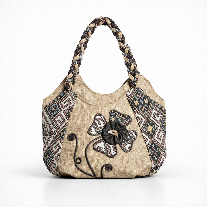 Nord Taschen | Damen Canvas Hobo Tasche, Blumen Schultertasche