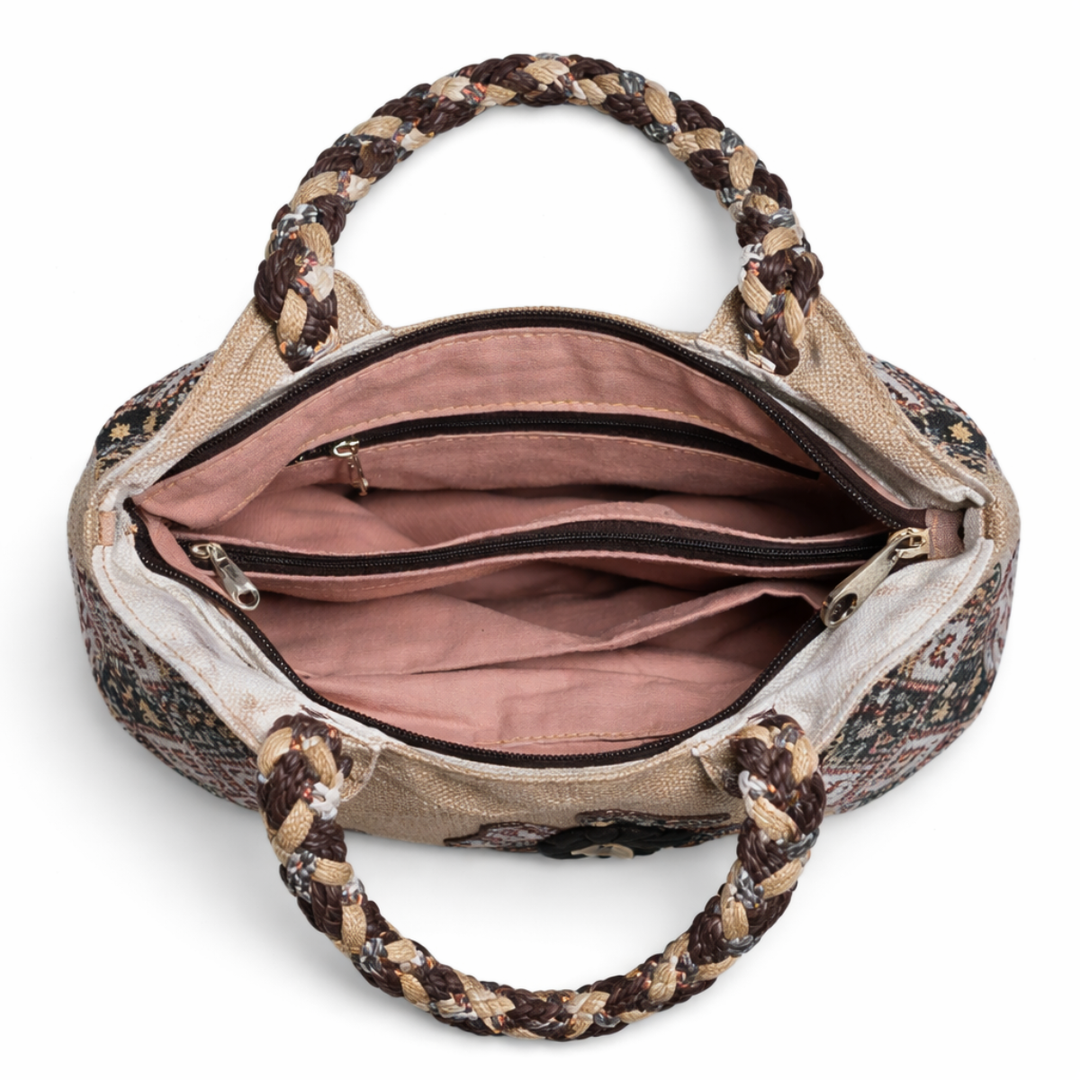 Nord Taschen | Damen Canvas Hobo Tasche, Blumen Schultertasche