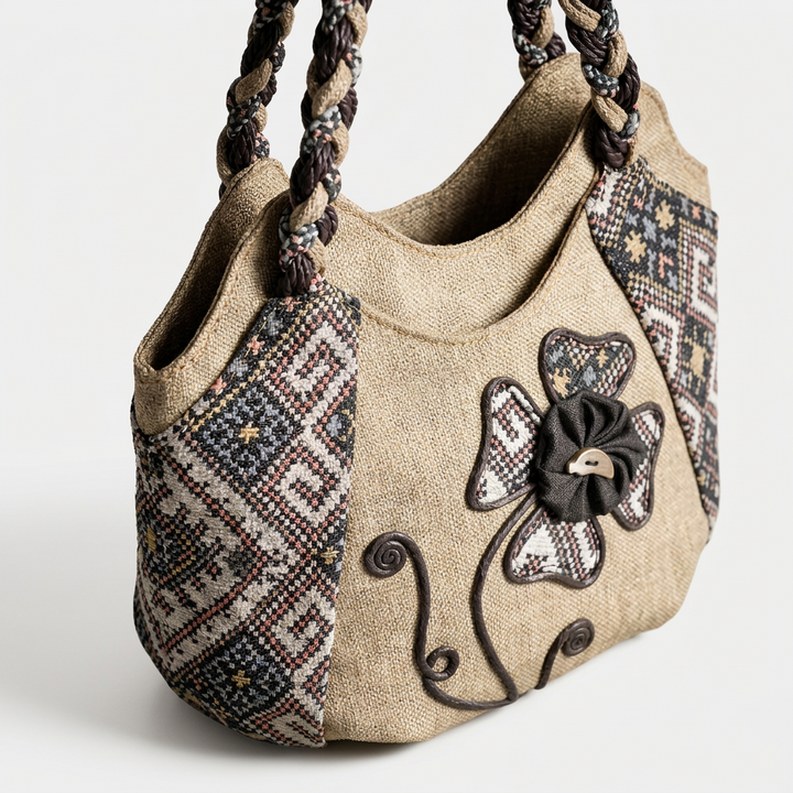 Nord Taschen | Damen Canvas Hobo Tasche, Blumen Schultertasche