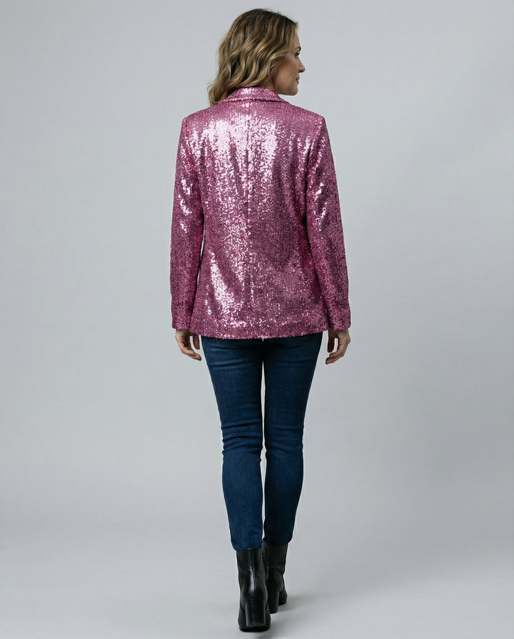 Glitzernder Damen Paillettenblazer