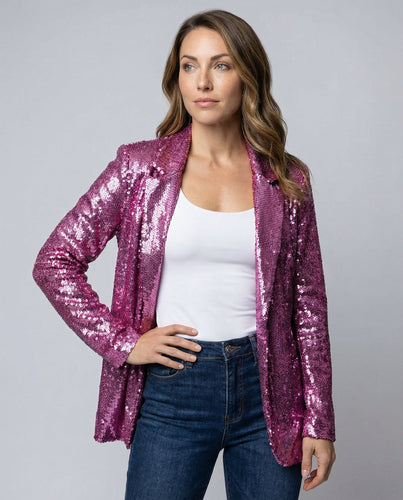 Glitzernder Damen Paillettenblazer