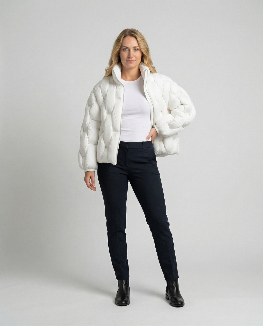 Warme Gefütterte Pufferjacke