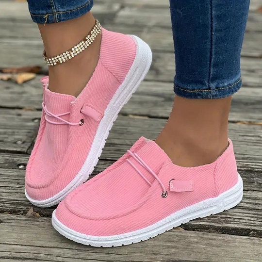 Loafers, Slip On, Leicht, Damenschuhe, Segeltuchschuhe