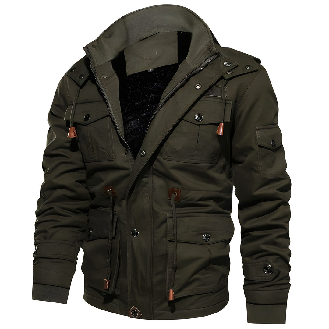 Wasserdichte Militärjacke mit Verstellbarem Bund - Arvani