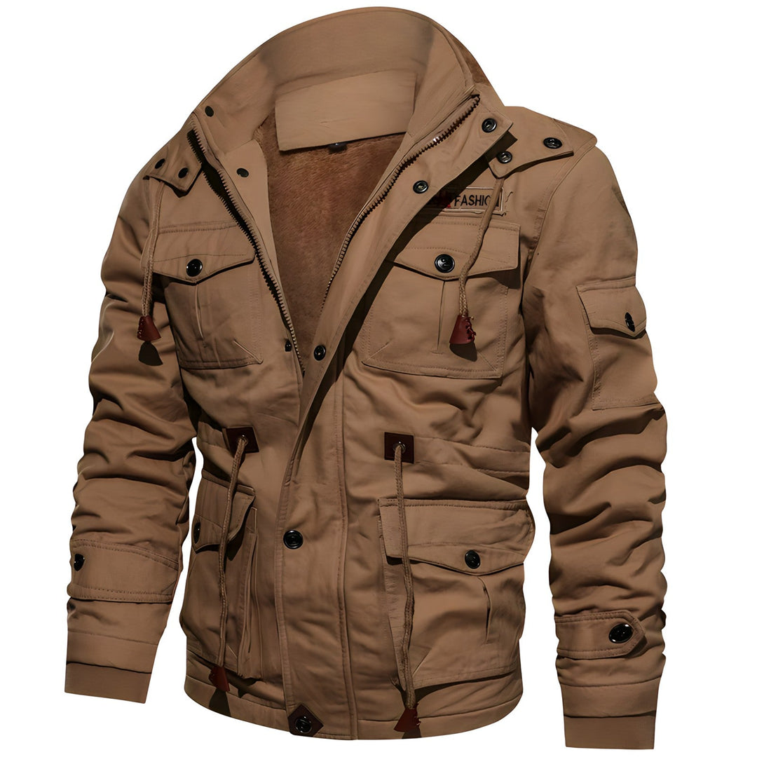 Wasserdichte Militärjacke mit Verstellbarem Bund - Arvani