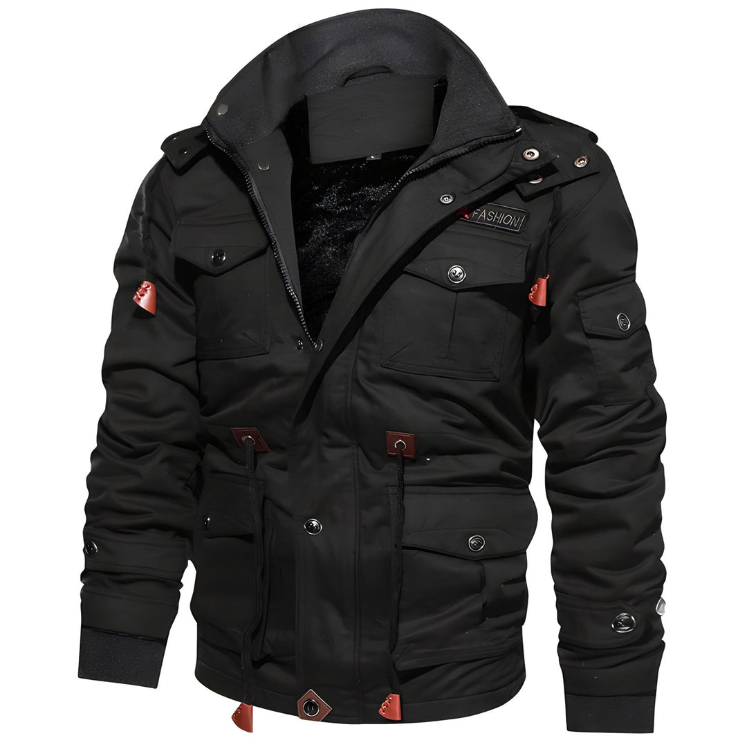 Wasserdichte Militärjacke mit Verstellbarem Bund - Arvani
