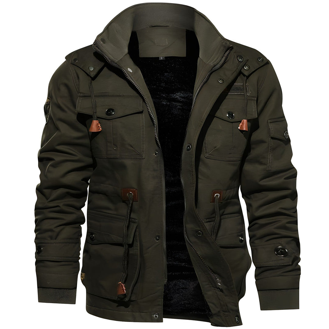 Wasserdichte Militärjacke mit Verstellbarem Bund - Arvani
