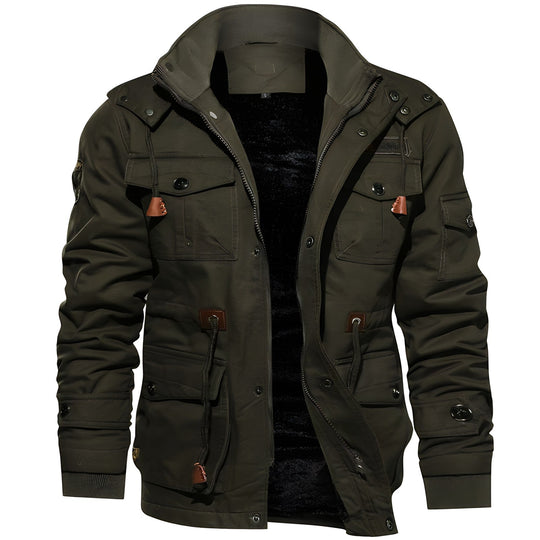 Wasserdichte Militärjacke mit Verstellbarem Bund - Arvani