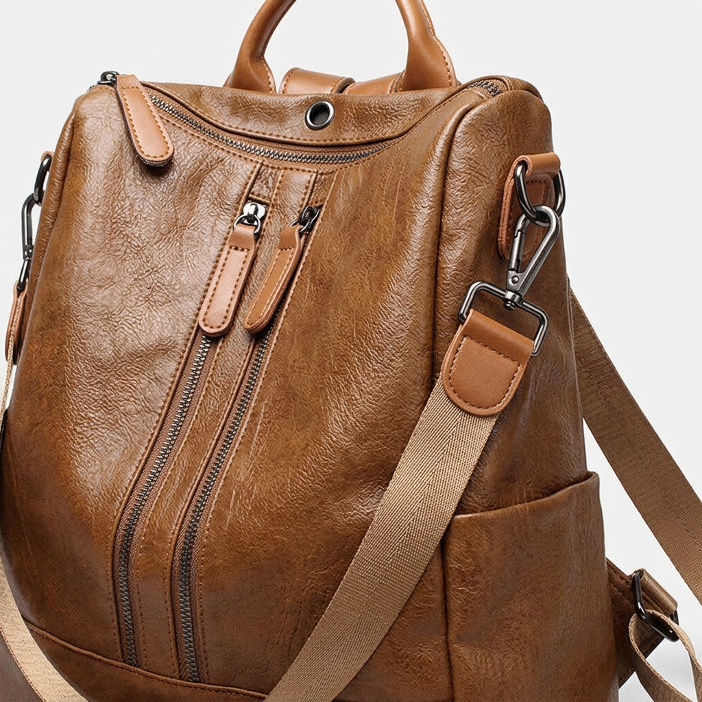 Nord Taschen | Damen umwandelbarer veganer Leder-Rucksack