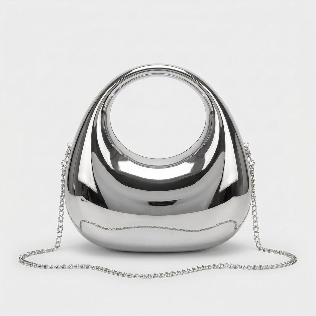 Nord Taschen | Metallringgriff Abend-Clutch-Tasche
