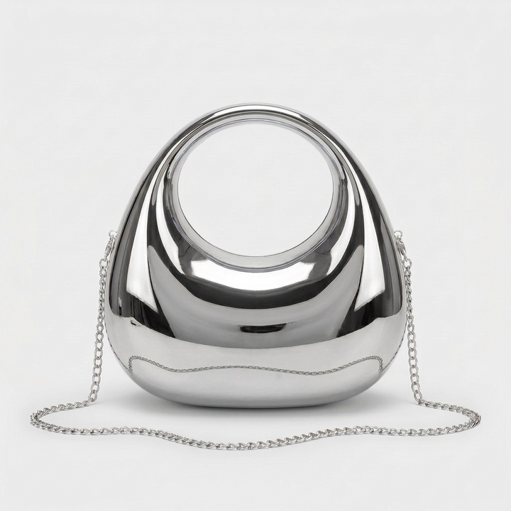 Nord Taschen | Metallringgriff Abend-Clutch-Tasche