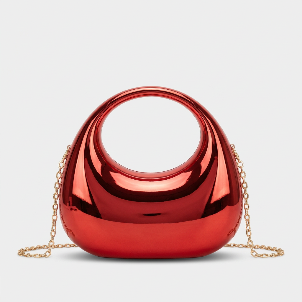 Nord Taschen | Metallringgriff Abend-Clutch-Tasche