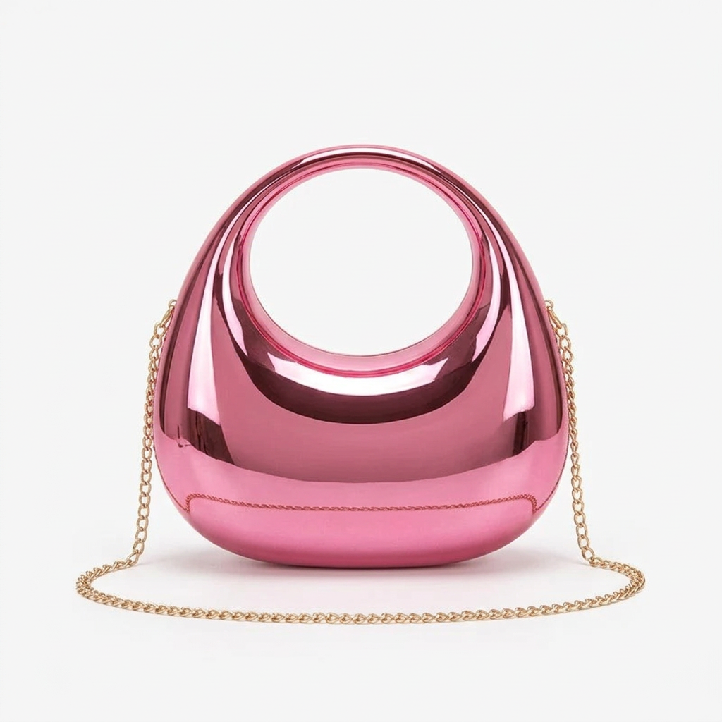 Nord Taschen | Metallringgriff Abend-Clutch-Tasche
