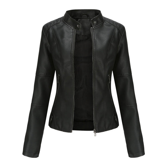 Stylische Lederjacke für die Herbstsaison
