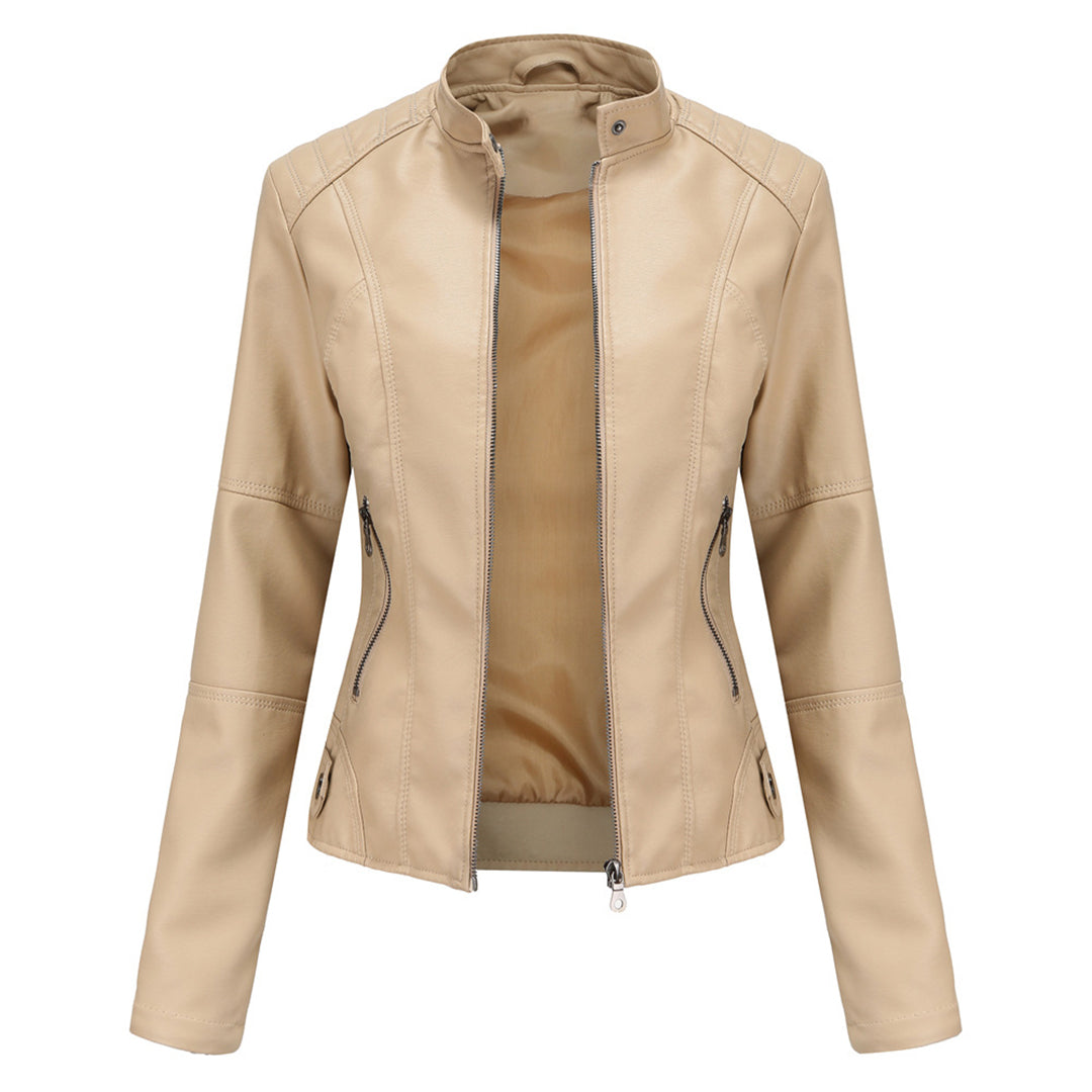 Stylische Lederjacke für die Herbstsaison