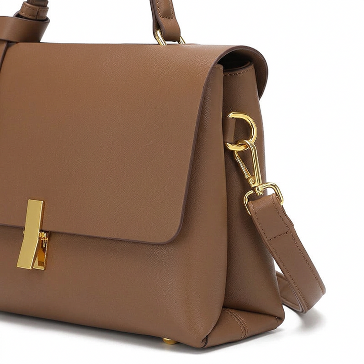 Nord Taschen | Strukturierte Top-Handle-Satchel-Tasche, Schultertasche