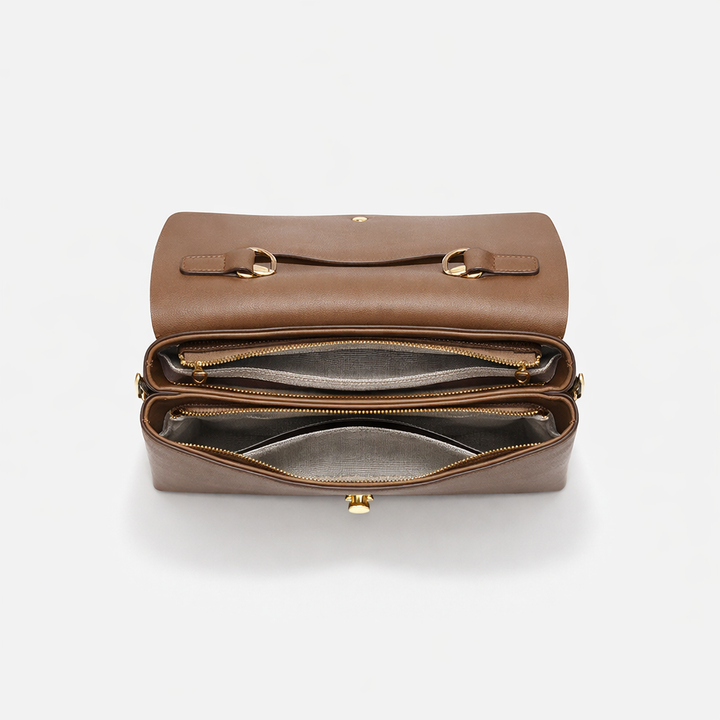 Nord Taschen | Strukturierte Top-Handle-Satchel-Tasche, Schultertasche