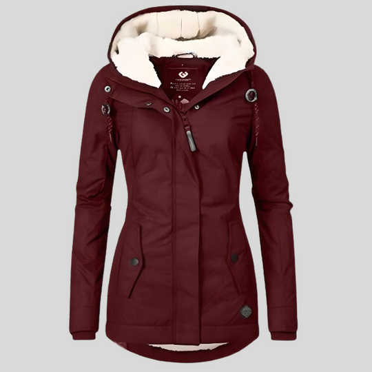Wärmend Figurbetont Mittellang Kapuzen Wintermantel Damen | Nord Taschen