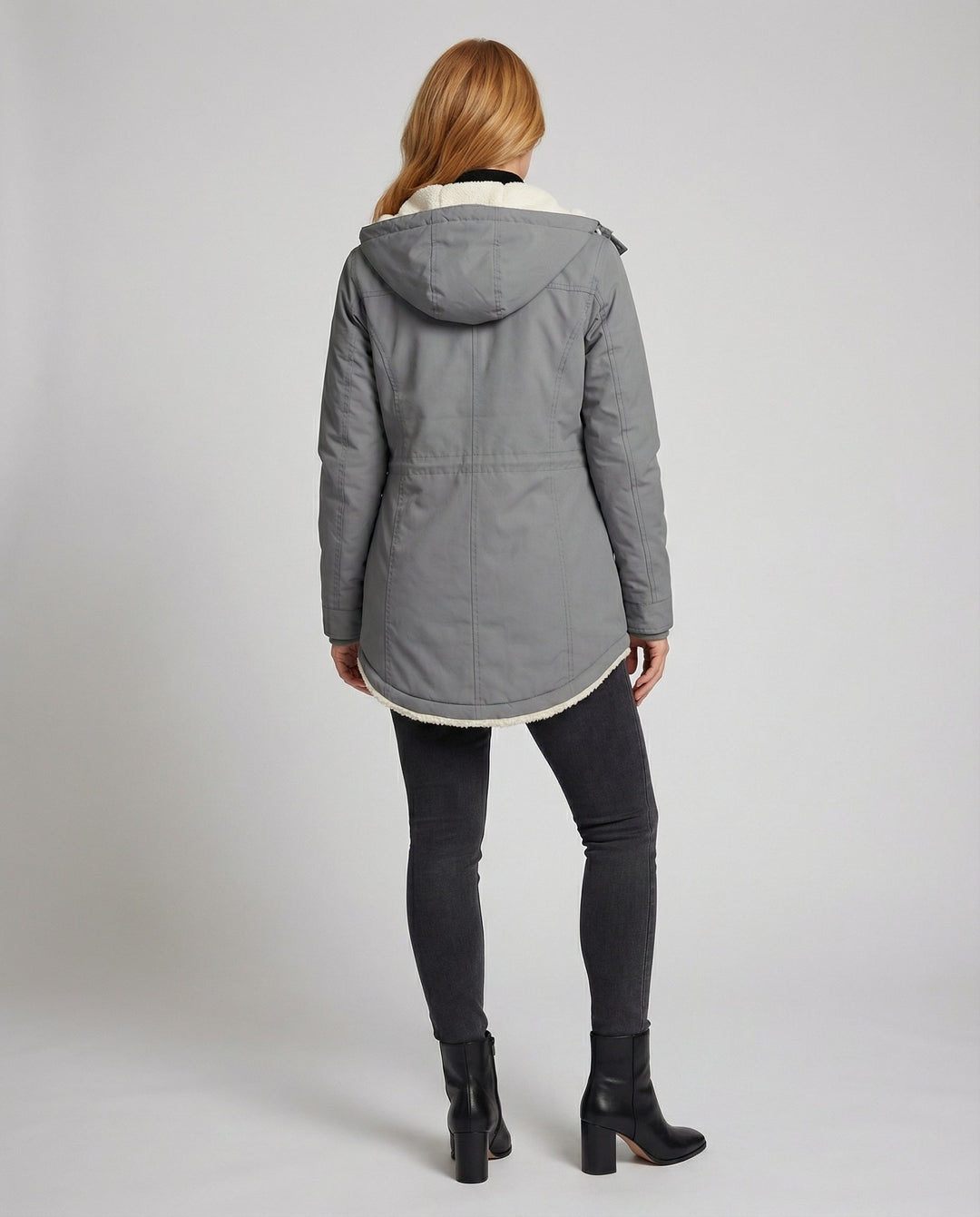 Warme Winterjacke mit Kapuze für Damen