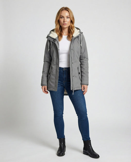 Warme Winterjacke mit Kapuze für Damen | Nord Taschen