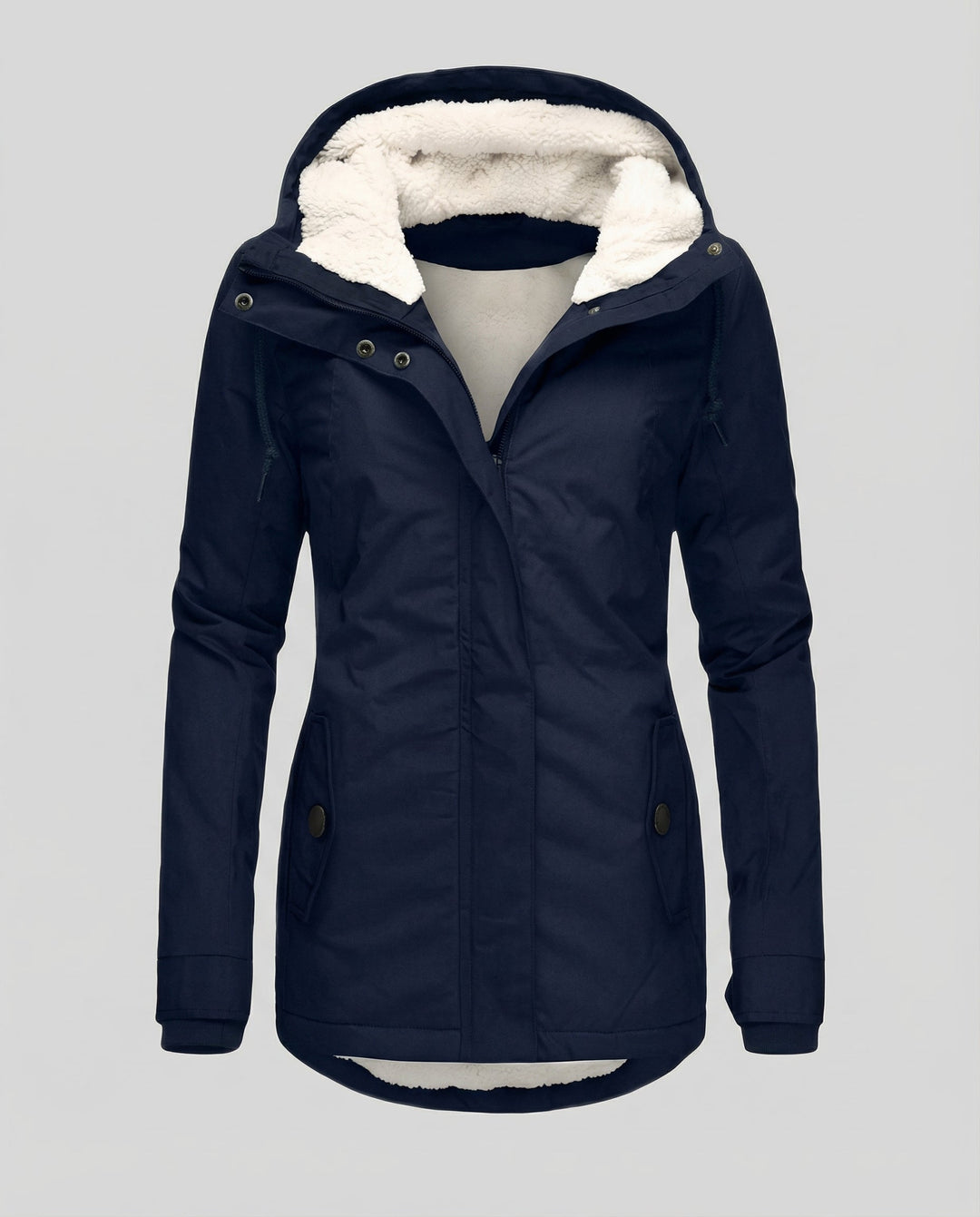 Warme Winterjacke mit Kapuze für Damen