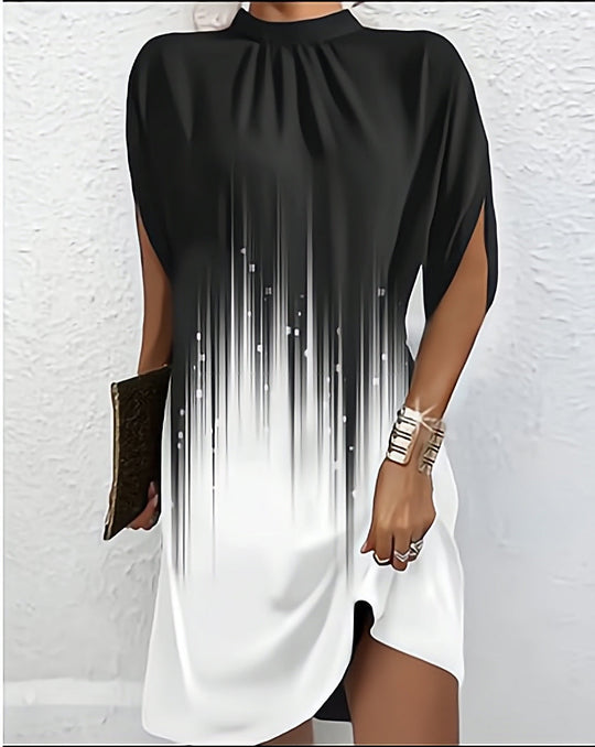 Modernes Damenkleid mit Fledermausärmeln - Arvani