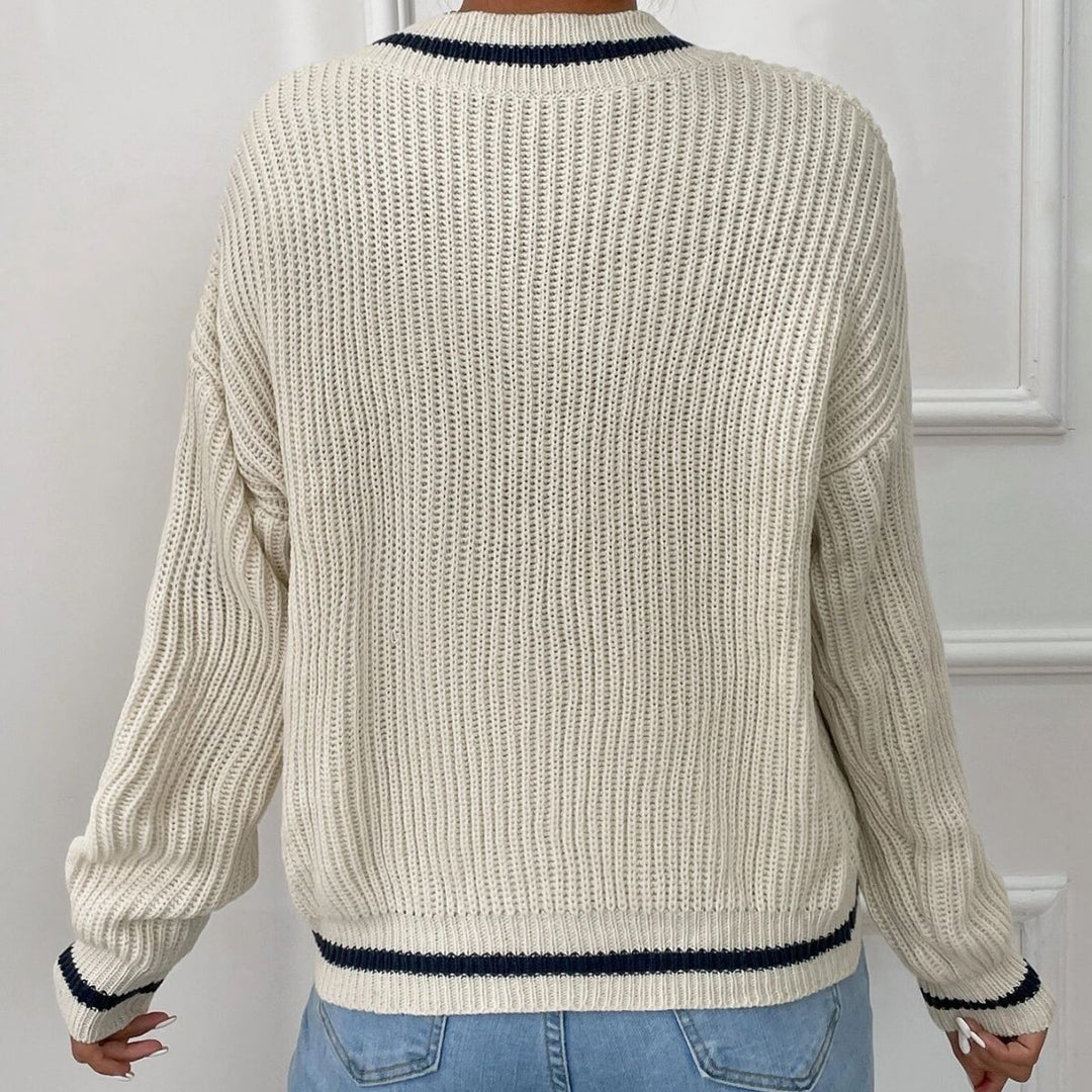 Nord Taschen | Pullover mit V-Ausschnitt und Patchwork