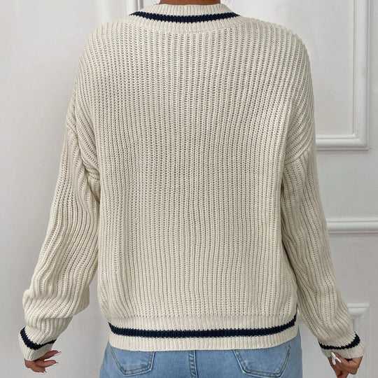 Nord Taschen | Pullover mit V-Ausschnitt und Patchwork