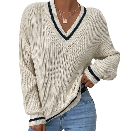 Nord Taschen | Pullover mit V-Ausschnitt und Patchwork