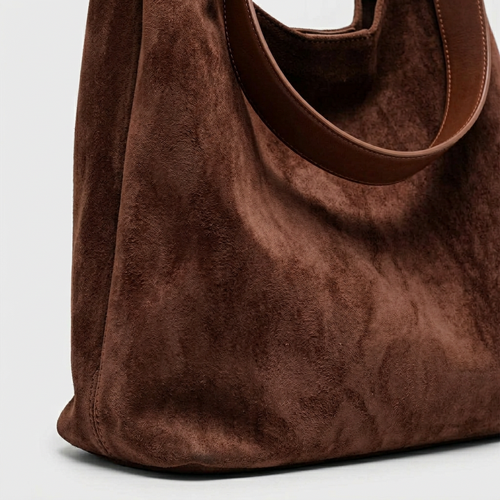 Nord Taschen | Wildleder Hobo Tasche, große lässige Umhängetasche
