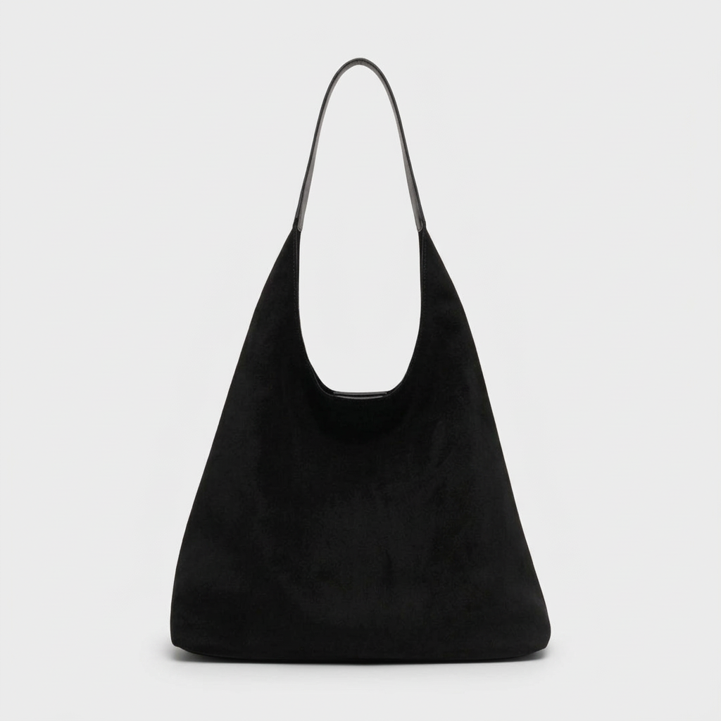 Nord Taschen | Wildleder Hobo Tasche, große lässige Umhängetasche