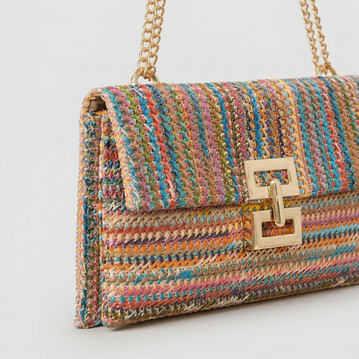 Nord Taschen | Gewebte Strohkette Schulter-Crossbody-Tasche