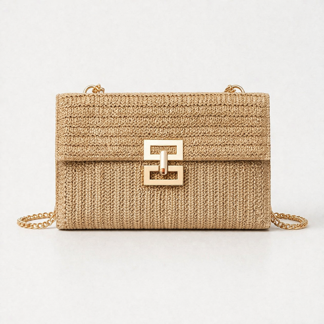 Nord Taschen | Gewebte Strohkette Schulter-Crossbody-Tasche