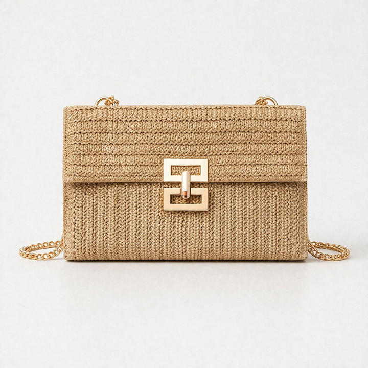 Nord Taschen | Gewebte Strohkette Schulter-Crossbody-Tasche